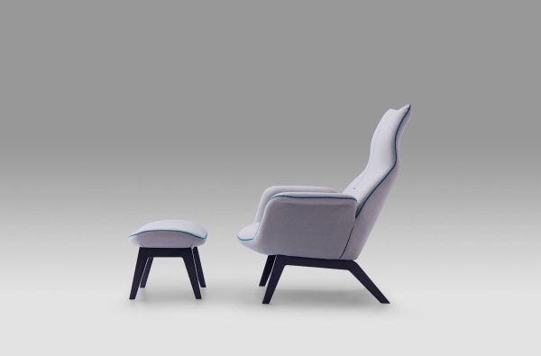 Кресло модерн серое арт. HA578g
