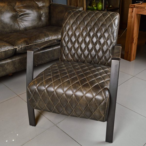 Кресло кожаное лофт арт. C0101-1D