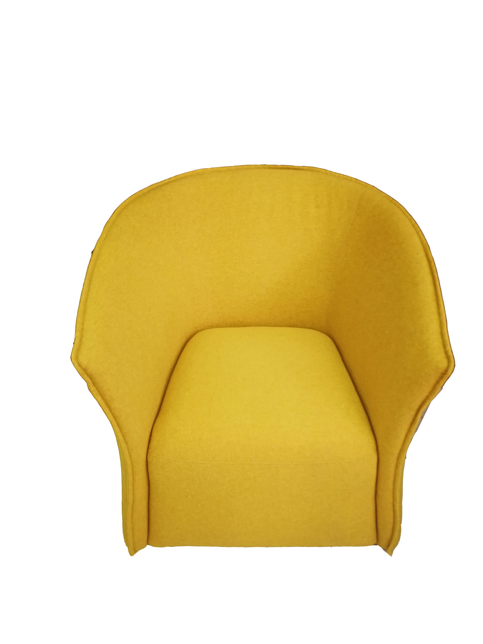 Кресло модерн жёлтое