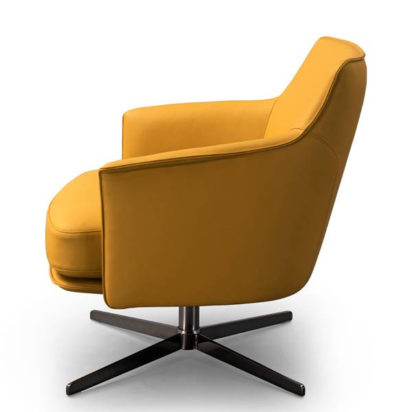 дизайнерское кресло жёлтое
