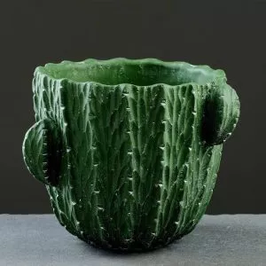 кашпо кактус керамика