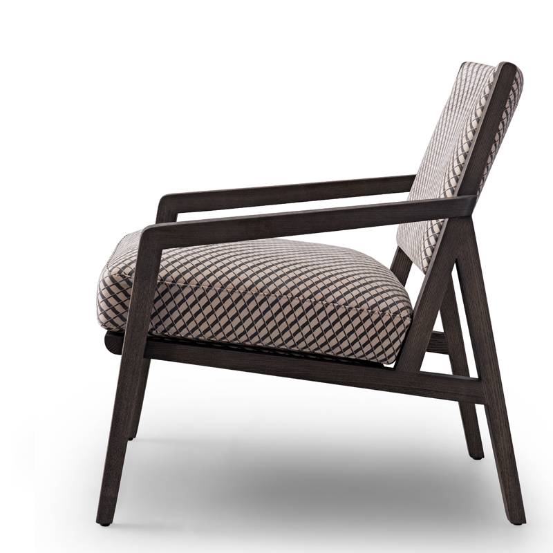 Кресло на деревянном каркасе Midcentury modern арт.H4-2185