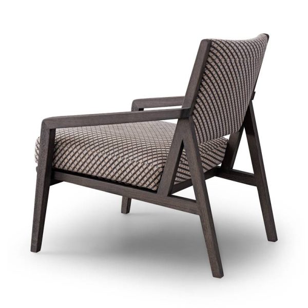 Кресло на деревянном каркасе Midcentury modern арт.H4-2185