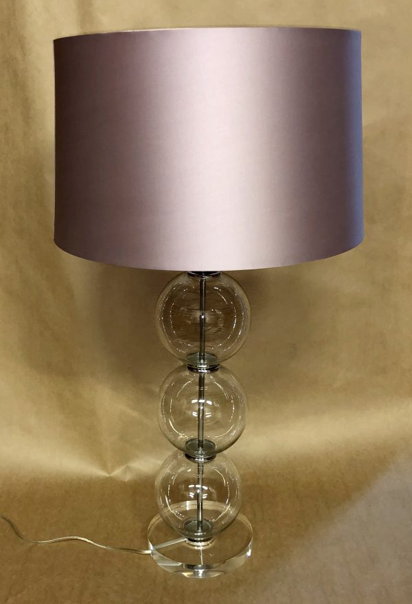 Настольная лампа 3 прозрачных стеклянных шара